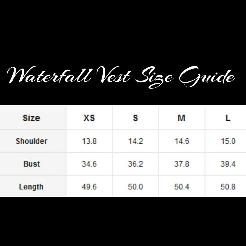 LastOne! Sleeveless Waterfall Duster - Picture 5 of 6